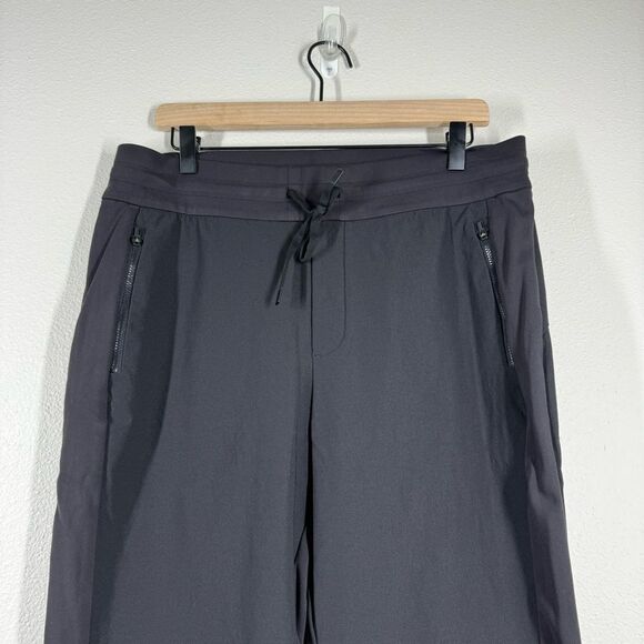 Athleta Headlands Hybrid Mid Rise Jogger Pants Black Athleisure Hiking Size 12 - Picture 2 of 9